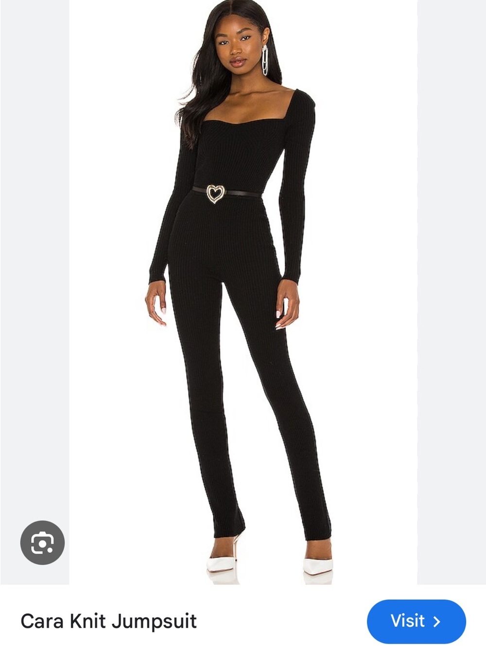 NWT Lover’s and Friends Cara Knit and Ribbed Jumpsuit in Black